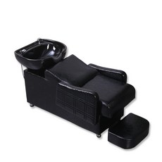 미용실 샴푸대 의자 샴푸도기, 블랙세면대블랙의자