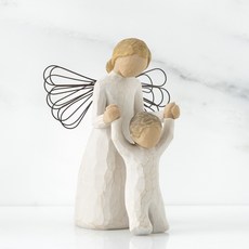 아름다운 목재 기독교 조각품 홈 인테리어 데코레이션 오프제 조각상 장식 소품, 수호 천사