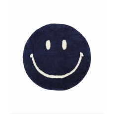 미노티러그 원형러그 코스트코카페트 식탁밑 거실 스팟 세컨드 랩 MILE RUG MAT, 35CM  35CM, 네이비 블루