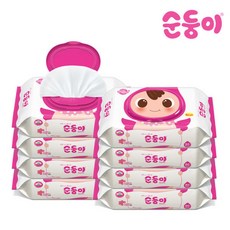 [순둥이] 8BC /베이직 물티슈 캡형 80매 8팩, 상세 설명 참조, 없음:없음 / 없음:없음