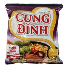 베트남 CUNGDINH 쿵딘 돼지고기 버섯향 라면 79g / PORK with MUSHROOM Flavor Instant Noodle, 1개