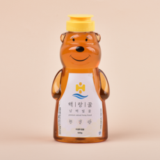 곰돌이꿀 야생화꿀 천연 벌꿀 선물 결혼 답례품 국내산 최고급 자연 꿀, 1개, 250g