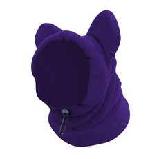 겨울 애완 동물 양털 귀 후드 추운 날씨 모자 반려동물용 중형에, 4.Violet, B.M, 1개