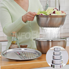 [인포벨 홈쇼핑]킹스텐 주방세트 스텐볼 올스텐 멀티채칼 강판 대형채반 믹싱볼 밀폐용기 채썰고 물빼고 무치고