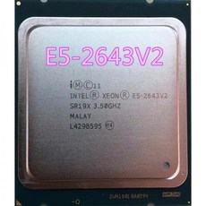인텔 제온 CPU 프로세서 E5-2643V2 공식 버전 빠른 배송 E5-2643 V2 E5 2643V2 3.50GHz 6 코어 25M LGA2011