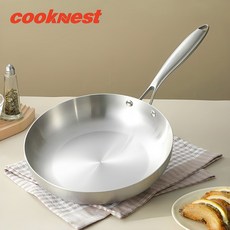 CookNest 304 스테인레스 통5중 인덕션 후라이팬 스텐 프라이팬, 1개, 26cm