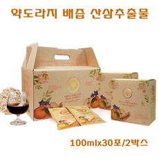 배도라지즙 국내산 배 약도라지 원액 농축액 산삼추출물 엑기스 파우치 사포닌 식이섬유 철분 기관지 폐에좋은 건강즙 선물, 30포x100ml, 2박스
