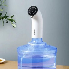 생수디스펜서 미니 워터 펌프 가정용 디펜서 USB 충전식 전기 휴대용 자동 식수 병 19 리터 신제품, White