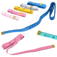 띠줄자 재봉 재단 허리 둘레 인치 옷 치수 줄자 의류용 의류줄자 끈줄자, 1개