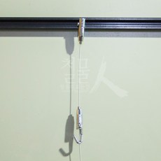 철물인 와이어 액자걸이 (벽면설치 - 간편레일 사용), 09. 거북이 (잠금 소) - 실버, 1개