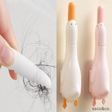 기요모에 오리 머리카락 청소집게 배수관집게, 핑크, 1개