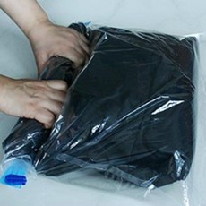여행용 수동식 의류압축팩 대형 재사용 공기배출 진공지퍼백, 1개입, 1개