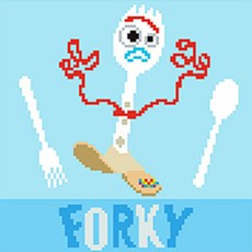 디즈니 DIY 보석십자수 아이러브페인팅 토이스토리 시리즈, 4)보석십자수 토이스토리4_포키