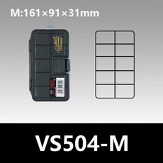MEIHO VS 502 702 802 902 낚시 태클 박스 미끼 루어 후크 도구 상자 플라스틱 보관 용기 케이스 낚시 장비 액세서리, VS504-M