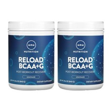 MRM 리로드 BCAA+G 840g 2병 Reload CarnoSyn 레몬맛, MRM Nutrition