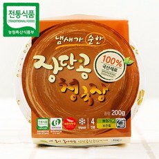 (장단콩) 장단콩청국장 DMZ직접재배 100%국산콩 200g, 5개