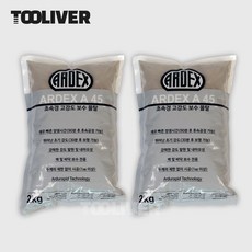 아덱스 시멘트 A45 초속경 보수 몰탈 고강도 매우 빠른 양생 2kg, 2개