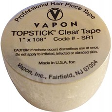 Vapon Topstick Clear 양면 의료용 접착 테이프 롤 1 "x 108", 단일상품, 단일상품