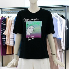 씨씨콜렉트 AK분당점 CC콜렉트 X 마마콤마 콜라보 프린팅 티셔츠 C202MSM036