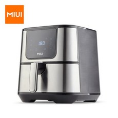 miui 6l 에어 프라이어 1600-1800w 콤비네이션 바구니가 있는 오일 없음 전기 프라이어 전체 치킨용 지능형 터치 스크린 오븐2022, 협력사, 나, 밝은 회색