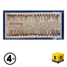 DIAMOND 흰다리새우살 40마리 (냉동) 노바시 40미, 4개