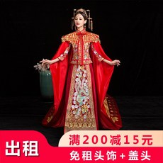 코고툴 차이나웨딩드레스 실크 중국전통 예복 유색 들러리