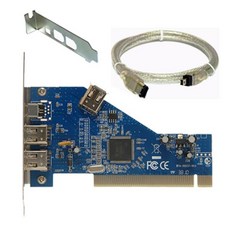 PCI카드 케이블 프리미어영상편집 LP브라켓 1394A IEEE 이지넷유비쿼터스 PCI 캡쳐보드, 1개
