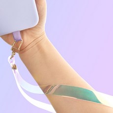 [바보사랑]나인어클락 폰스트랩 링 홀로그램 클러치 스트랩, 1개, 단일색상