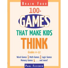 (영문도서) Brain Food: 100+ Games That Make Kids Think Paperback, Prufrock Press