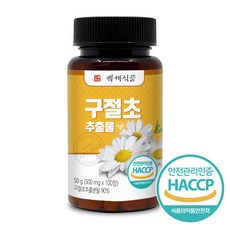 백세식품 구절초추출물정 500mg x 100정 HACCP 인증제품, 3개
