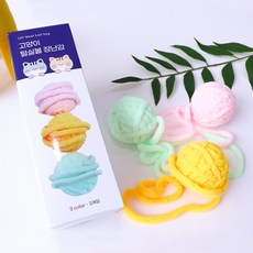  에코펫위드 고양이 장난감 털실공 고양이공, 혼합 색상, 1세트 