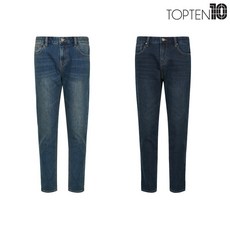 탑텐 남성 기모 콤피 데님 팬츠