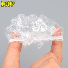 덮개 귀 이어캡 커버 100p 일회용 비닐 염색 기타미용재료 헤어케어기기 생활 미용가전, Good_Choice, 상세 설명 참조