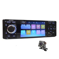 4 "터치 스크린 자동차 스테레오 라디오 1 Din 미러 링크 MP5 비디오 플레이어 블루투스 오디오 A2DP USB M, 02 with camera
