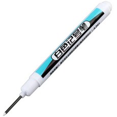 마카 금속 롱 헤드 마커 펜 유성 방수 플라스틱 대용량 흰색 문구 0.7mm 1.0mm 2.5mm 1 개 2 3 세트, [01] 0.7mm-White-1 pcs