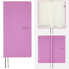 HOBONICHI TECHO 호보니치 테쵸 2024 다이어리 위클리 플래너 Weeks MEGA colors 컬러즈 [ Weekly / Monthly / 1월 월요일 시작 ] 6색, Lavendar