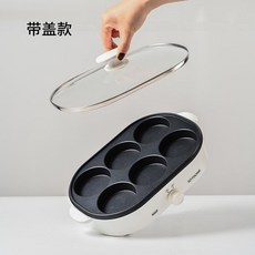 계란 후라이 기계 6구 에그팬 원형 오믈렛, 6구 오믈렛 전기 팬, 1개