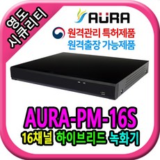 아우라 400만 AHD 자가방범 CCTV녹화기 PM-04S, 16채널전용 PM-16S - 아우라녹화기