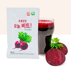 국내산 유기농 레드 비트즙 비트주스 21포, 21개, 80ml