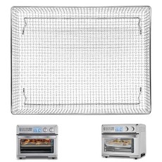 Cuisinart TOA-95 토스터 에어 프라이어 컨벡션 오븐용 트레이 교체품 33.3 x 26.2 5.1cm13 10.3 2인치 논스틱 메시 스틸 바스켓 와이어 랙 액세서리, Cuisinart TOA-95 토스터 에어 프라이어 컨