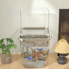 폴리카보네이트 어항 금붕어 오픈형 수생 아크릴 물고기 투명 식물, 1개, 상세페이지 참고