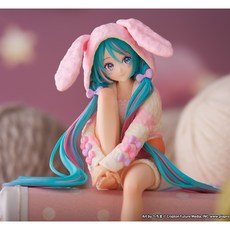 후류 누들스토퍼 하츠네 미쿠 파자마 토끼 귀 버전 피규어