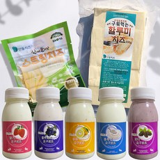 [산들치즈] 구워먹는 할루미치즈300g + 스트링치즈130g + 요구르트150ml 5종 1세트, 60g, 5개