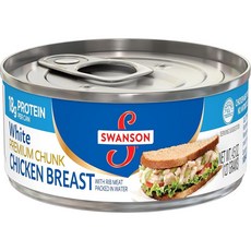 스완슨 프리미엄 화이트 청크 치킨 브레스트, 127g, 12개