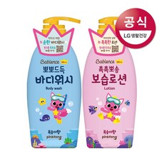 베비언스 핑크퐁 뽀득 바디워시380ml+촉촉 보습로션380ml 어린이샴푸, 1개