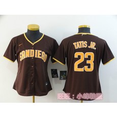 야구의류 San Diego Padres13#MACHADO23#TATIS JR.교제 유니폼 여성패션 WOMEN