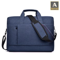 ANYOU 여행 가방 대학생용 노트북 가방 상업용 15인치노트북파우치 비즈니스 방수 가방, 푸른 색