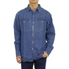(폴로 랄프 로렌) POLO Ralph Lauren 스탠다드 맞는 남성 데님 셔츠 웨스턴 셔츠 0103512 [병행 수입품]