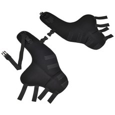강아지슬개골보호대 무릎 보조기 고관절 강아지 쓸개골 슬개골 관절, 1. 블랙, S, 1개