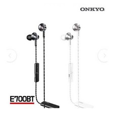 ONKYO 온쿄 프리미엄 블루투스 이어폰 E700BT onkyo 이어폰 온쿄 블루투스이어폰 무선 블루투스, 블랙
